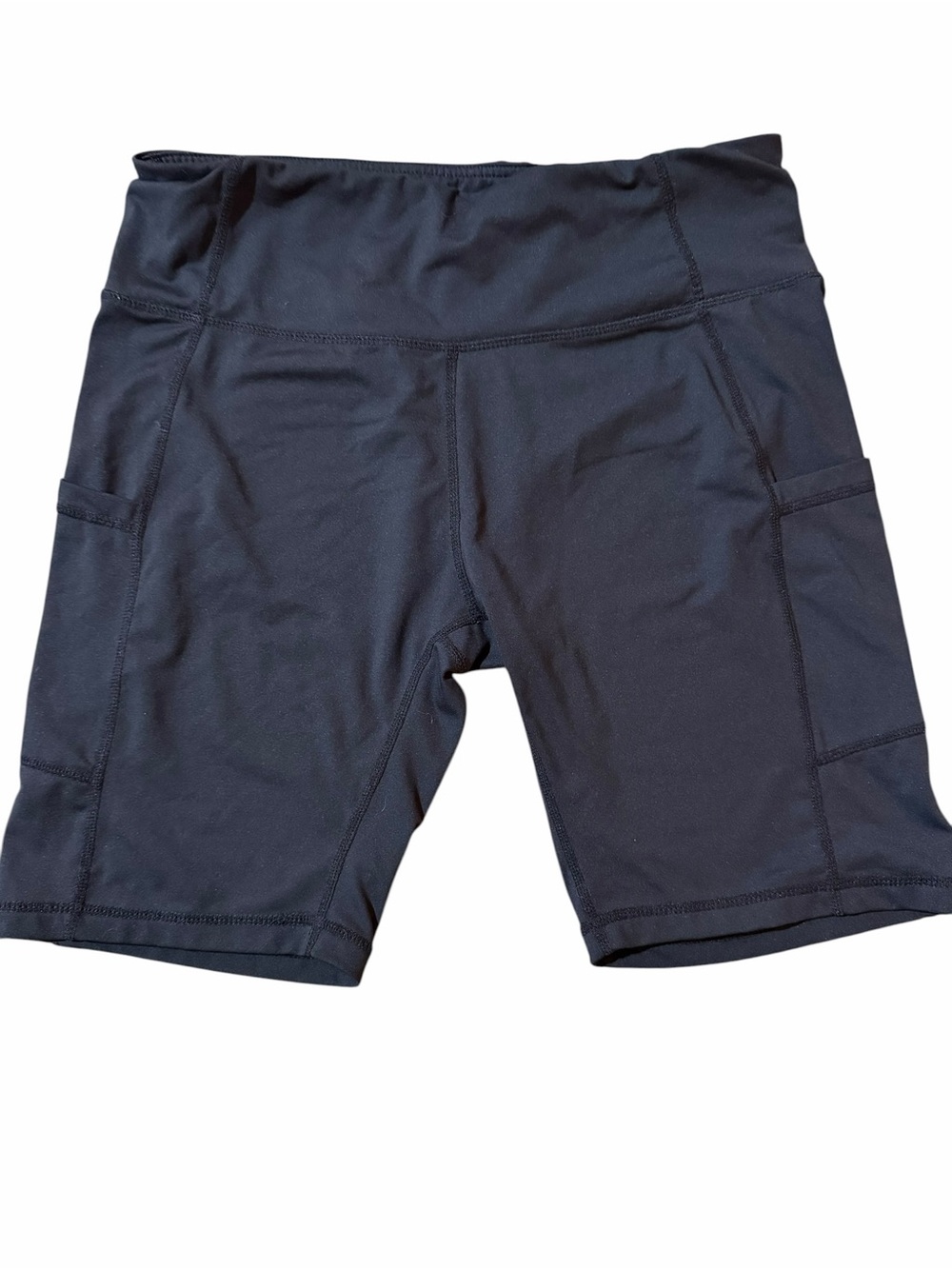 Baleaf Black High-Waist Bike Shorts with Side Pockets - Picture 3 of 5